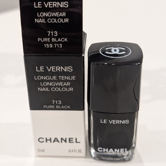 Chanel Le Vernis - Pure Black - Picture 1 of 1